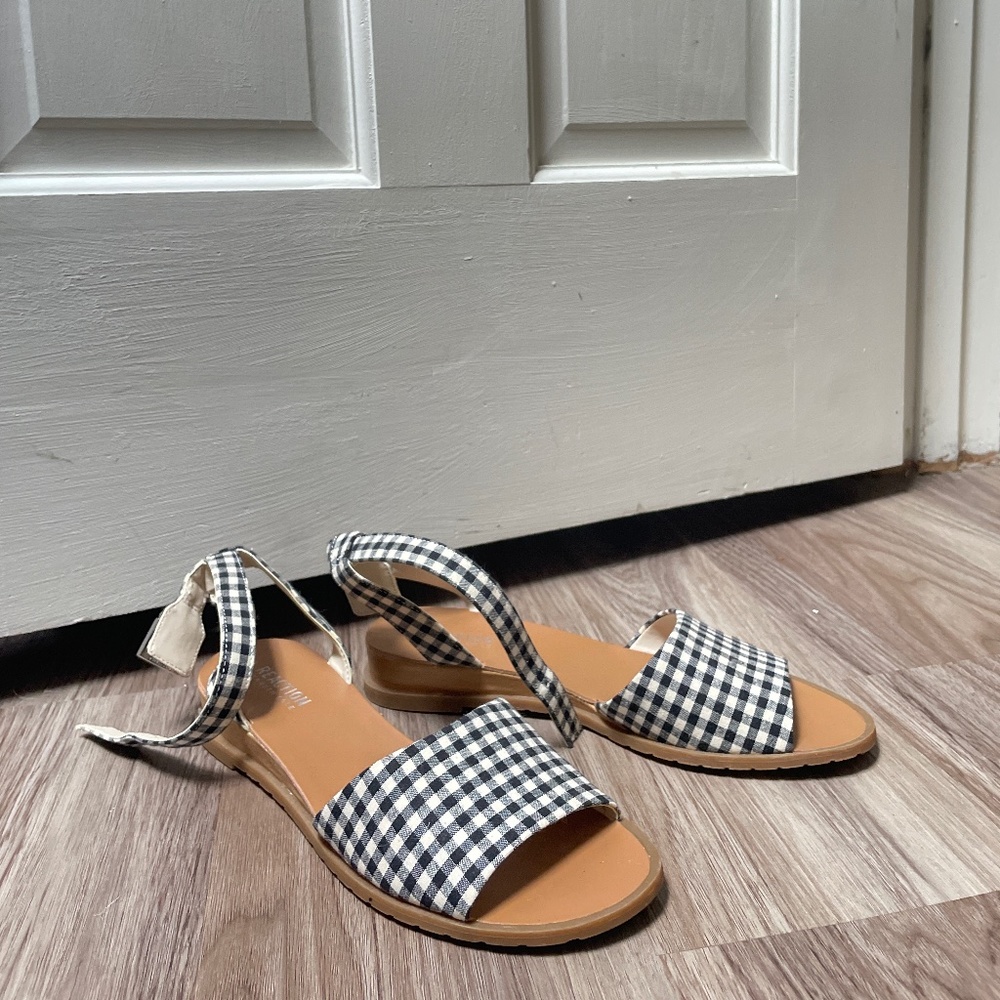Playful plaid sandals “Jolly”